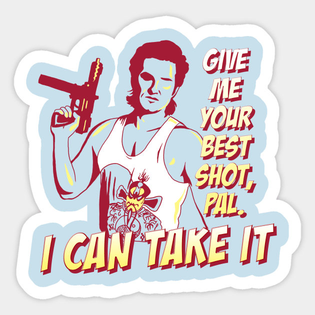 Give me your best shot, Pal. I can take it. Sticker by spookyruthy